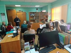 ВСТРЕЧА С ПРЕДСТАВИТЕМ РОЧС  В РАМКАХ АКЦИИ "ЗА БЕЗОПАСНОСТЬ ВМЕСТЕ"